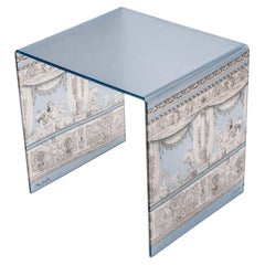 Table d'appoint en méthacrylate de l'Atelier Fornasetti, Italie Circa 1990