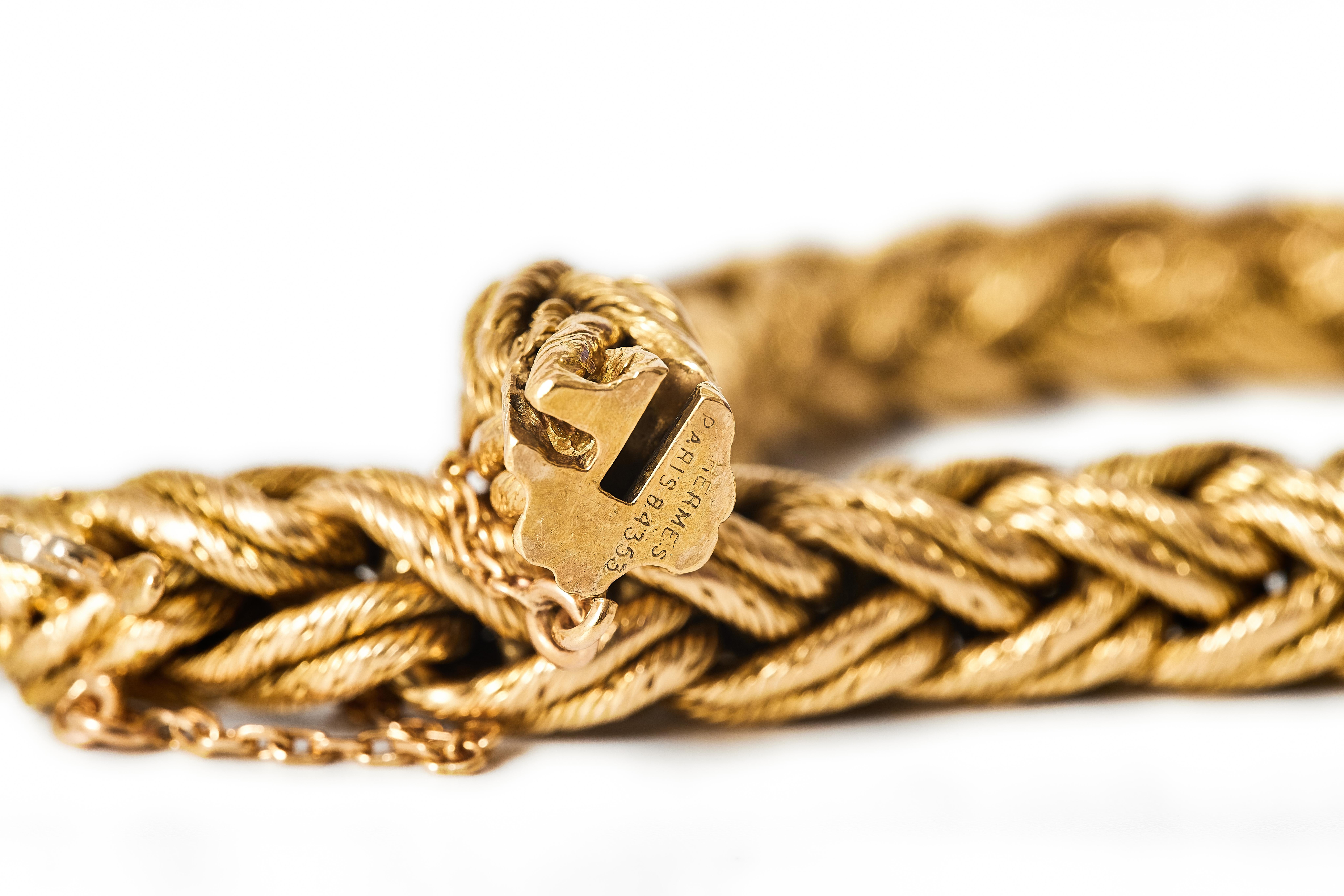 Atelier Georges L'Enfant für HERMÈS, Armband aus 18 Karat, 1960 - 1970er Jahre. im Angebot 7