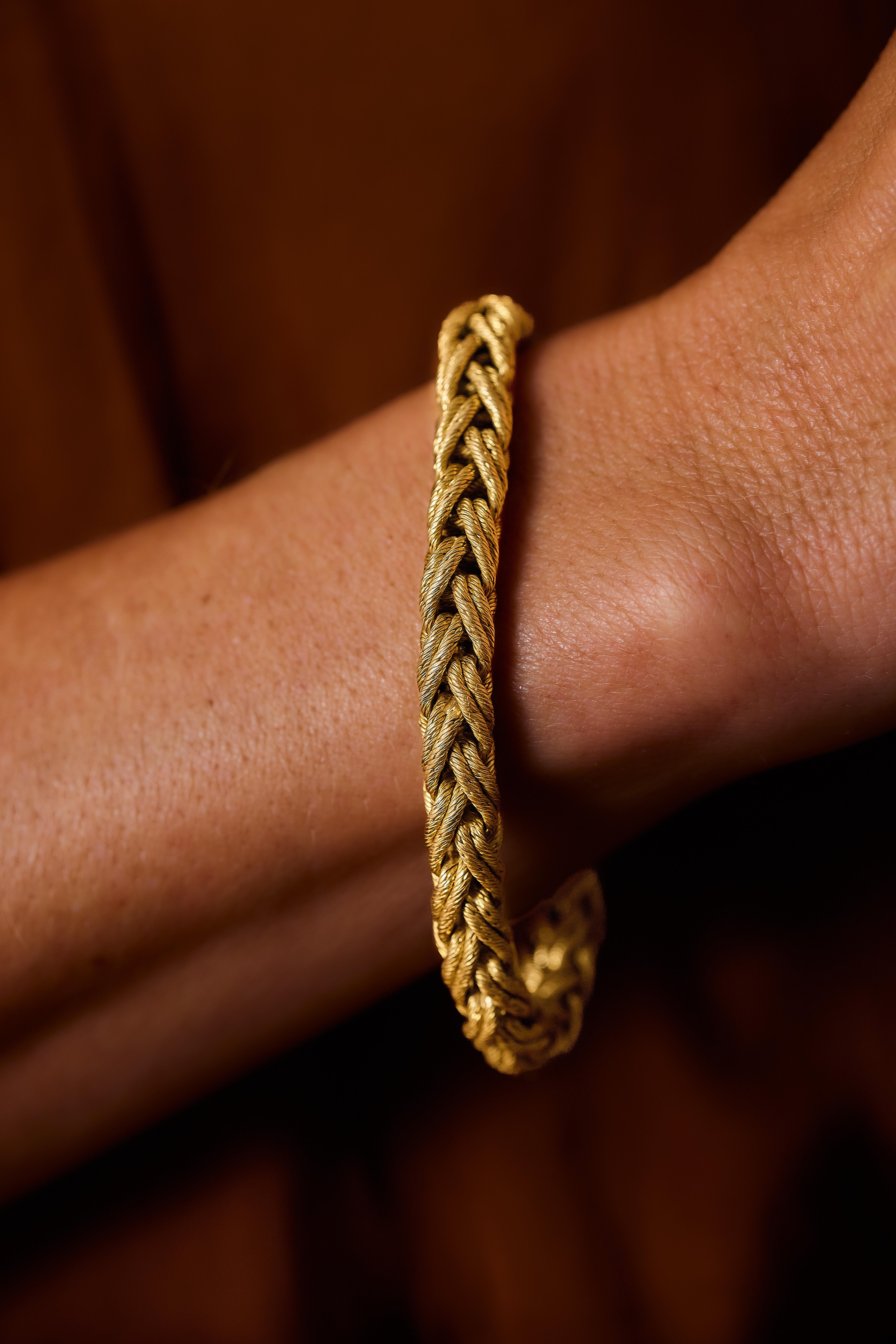 Atelier Georges L'Enfant für HERMÈS, Armband aus 18 Karat, 1960 - 1970er Jahre. (Retro) im Angebot
