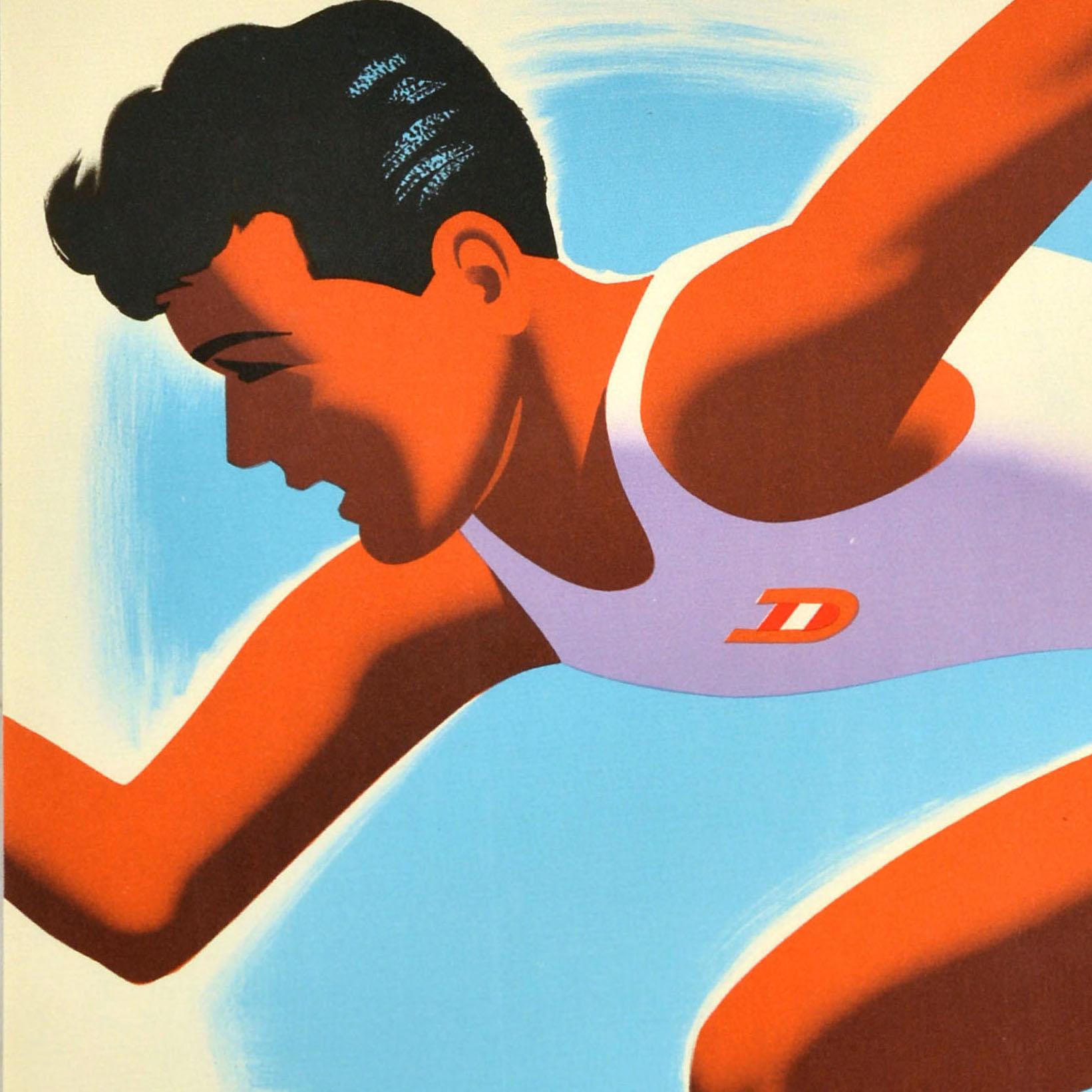 Original Vintage Sports Poster Union Jugendsportfest Youth Sport Festival Vienna - Print by Atelier Hofmann