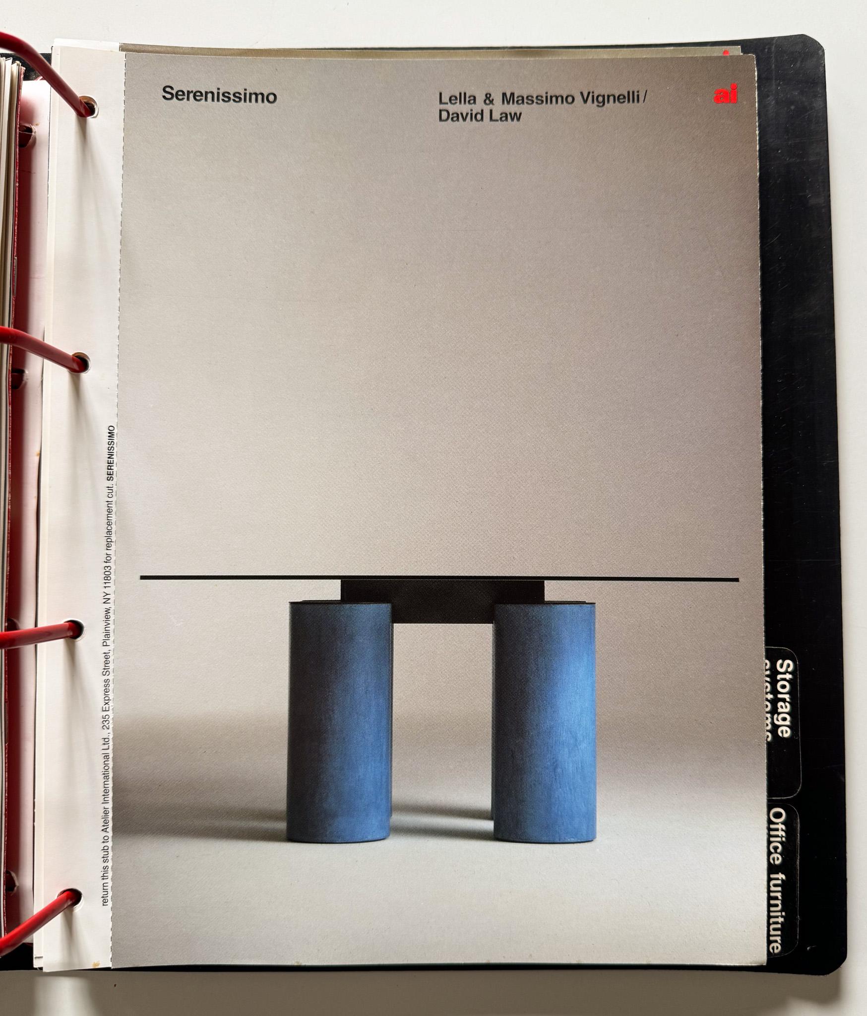 Atelier International Limited (Cassina) Trade Catalog, 1988 For Sale 5