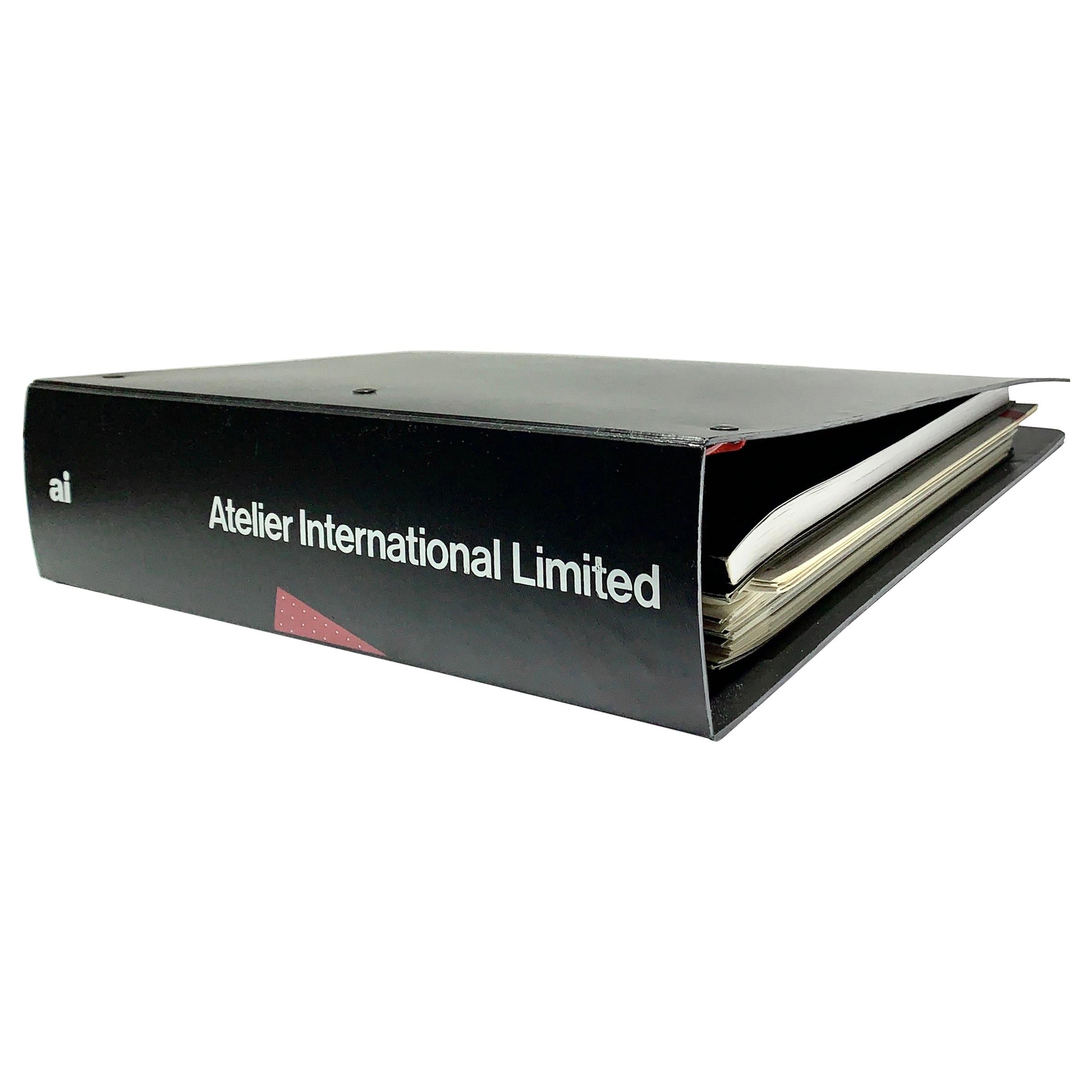 Atelier International Limited & Cassina Trade Catalogue Binder, 1988 For Sale