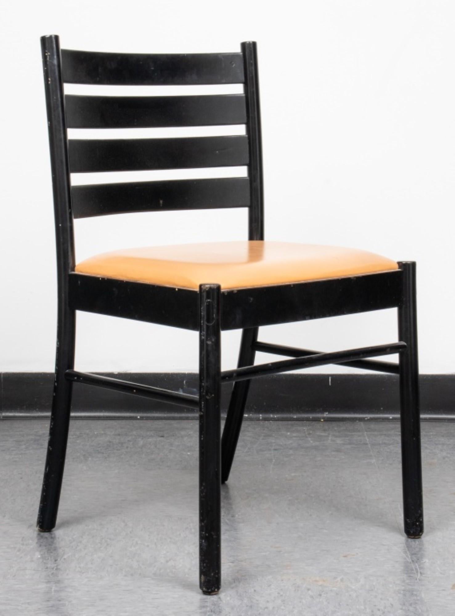 American Atelier Intl Modern Ladderback Side Chairs, 4 For Sale