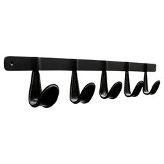 Atelier Iron and Leather Coat Rack