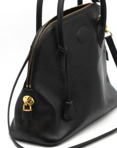Atelier J.P. Renard Black Leather Bolide Type Handbag