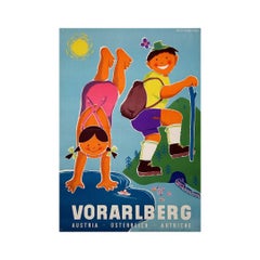 Circa 1950 travel poster, by Atelier Kolbeck & Ziegler - Vorarlberg Austria