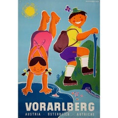 Circa 1950 travel poster, by Atelier Kolbeck & Ziegler - Vorarlberg Austria