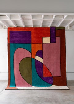 atelier LAMIS, ALMA floor art, organic modern colorful hand tufted rug