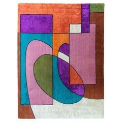 atelier LAMIS, ALMA floor art, organic modern colorful hand tufted rug