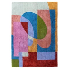 atelier LAMIS, ALMA floor art, organic modern colorful hand tufted rug