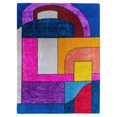 atelier LAMIS, ARZU floor art, organic modern colorful hand tufted rug
