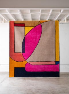 atelier LAMIS, ESIN floor art, organic modern colorful hand tufted rug