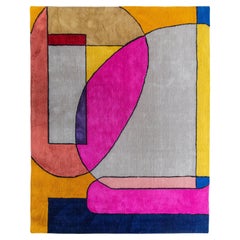 atelier LAMIS, ESIN floor art, organic modern colorful hand tufted rug