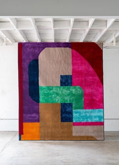 atelier LAMIS, IREM floor art, organic modern colorful hand tufted rug