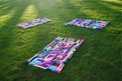 atelier LAMIS, JAGRAT wall art, organic modern colorful hand tufted tapestry