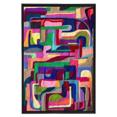 atelier LAMIS, JAGRAT wall art, organic modern colorful hand tufted tapestry