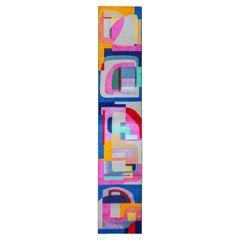 atelier LAMIS, MASA floor art runner, organic modern colorful hand knotted rug