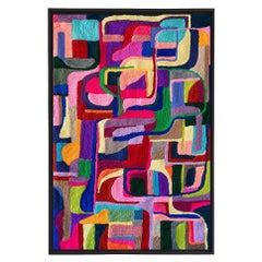 atelier LAMIS, TURIYA wall art, organic modern colorful hand tufted tapestry