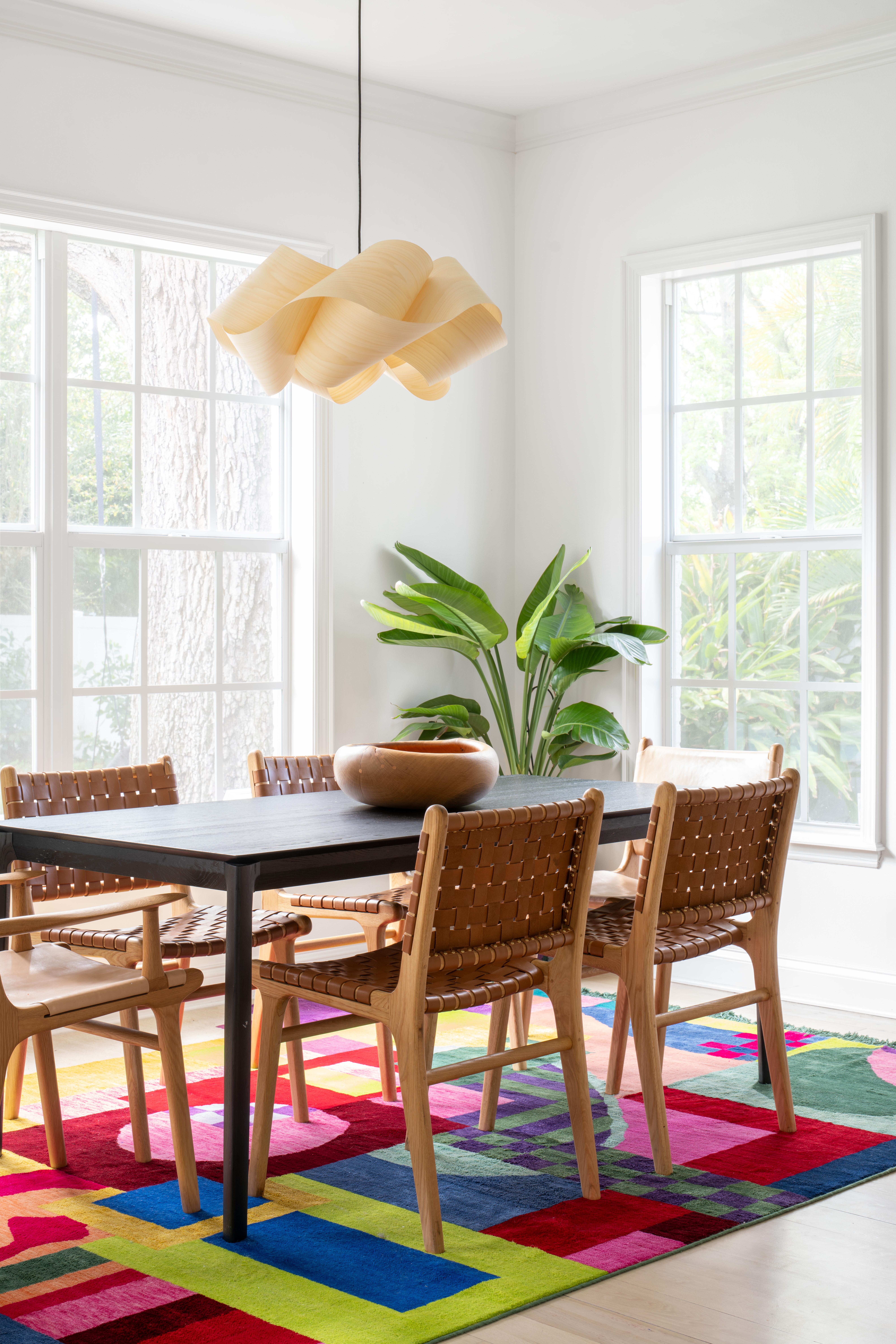 Modern atelier LAMIS, ZINA floor art, organic modern colorful hand knotted rug For Sale