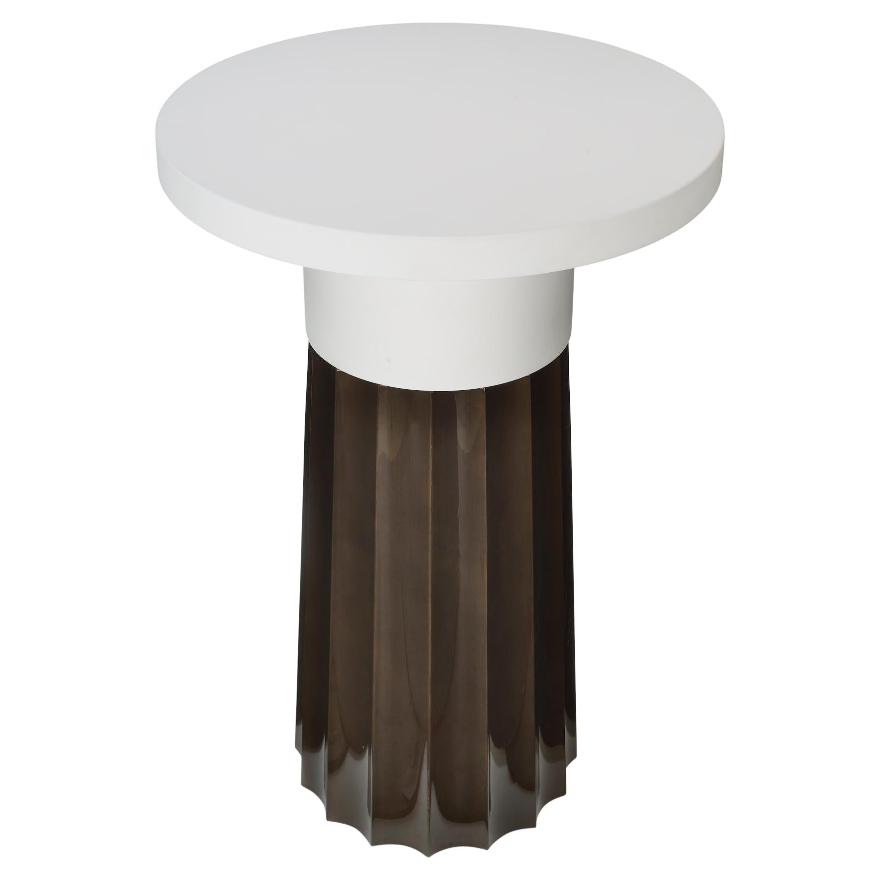 Atelier Linné Issey Side Table in Lacquer and Oak