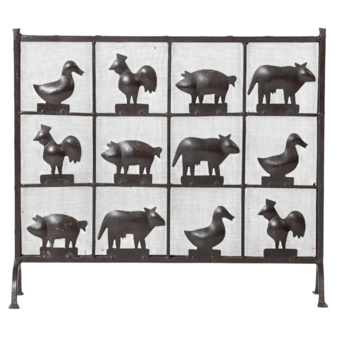 Atelier Marolles Fire Screen, French c. 1950s