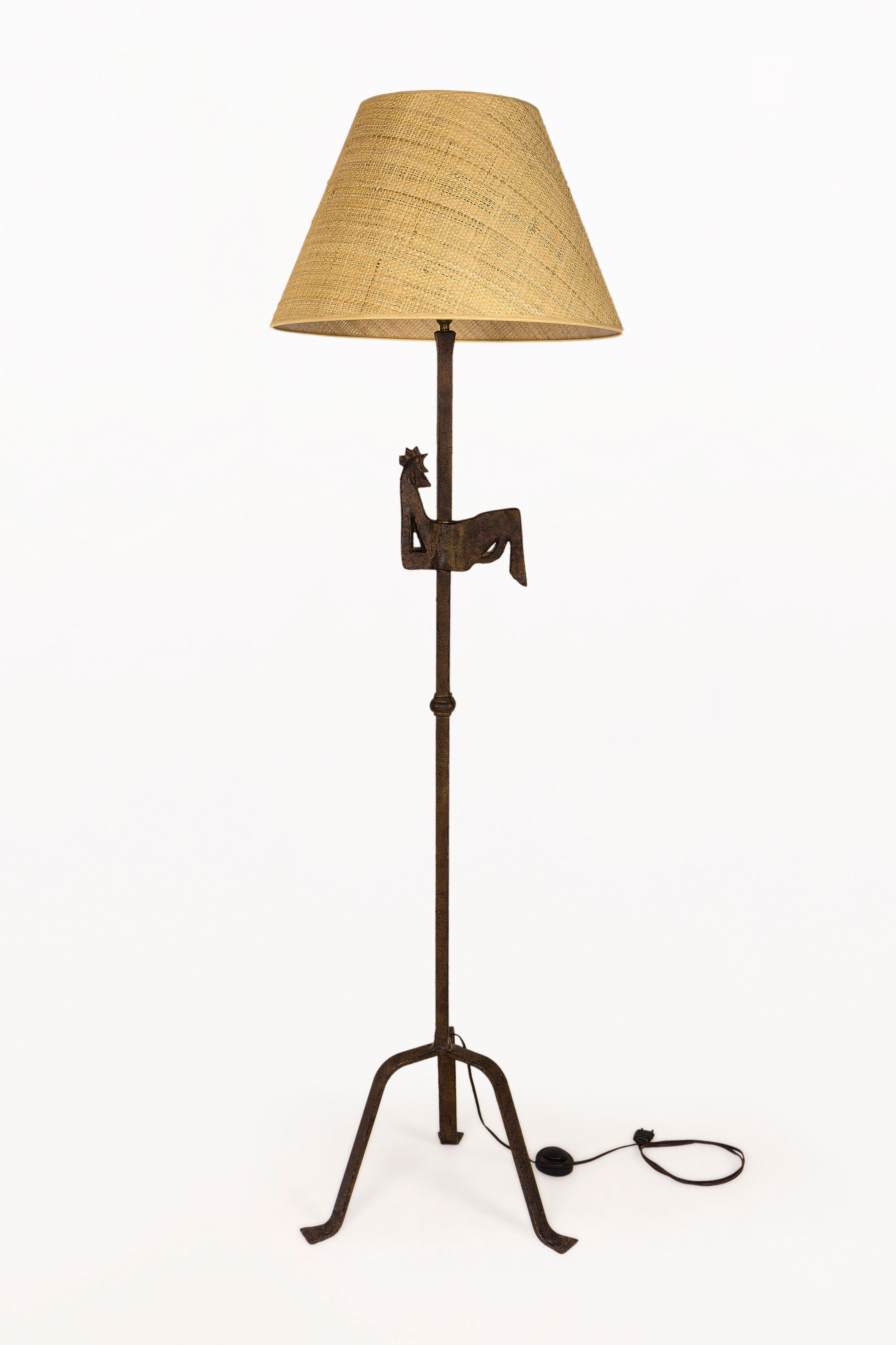 Mid-Century Modern Lampe sur pied Atelier Marolles, vers 1950, France