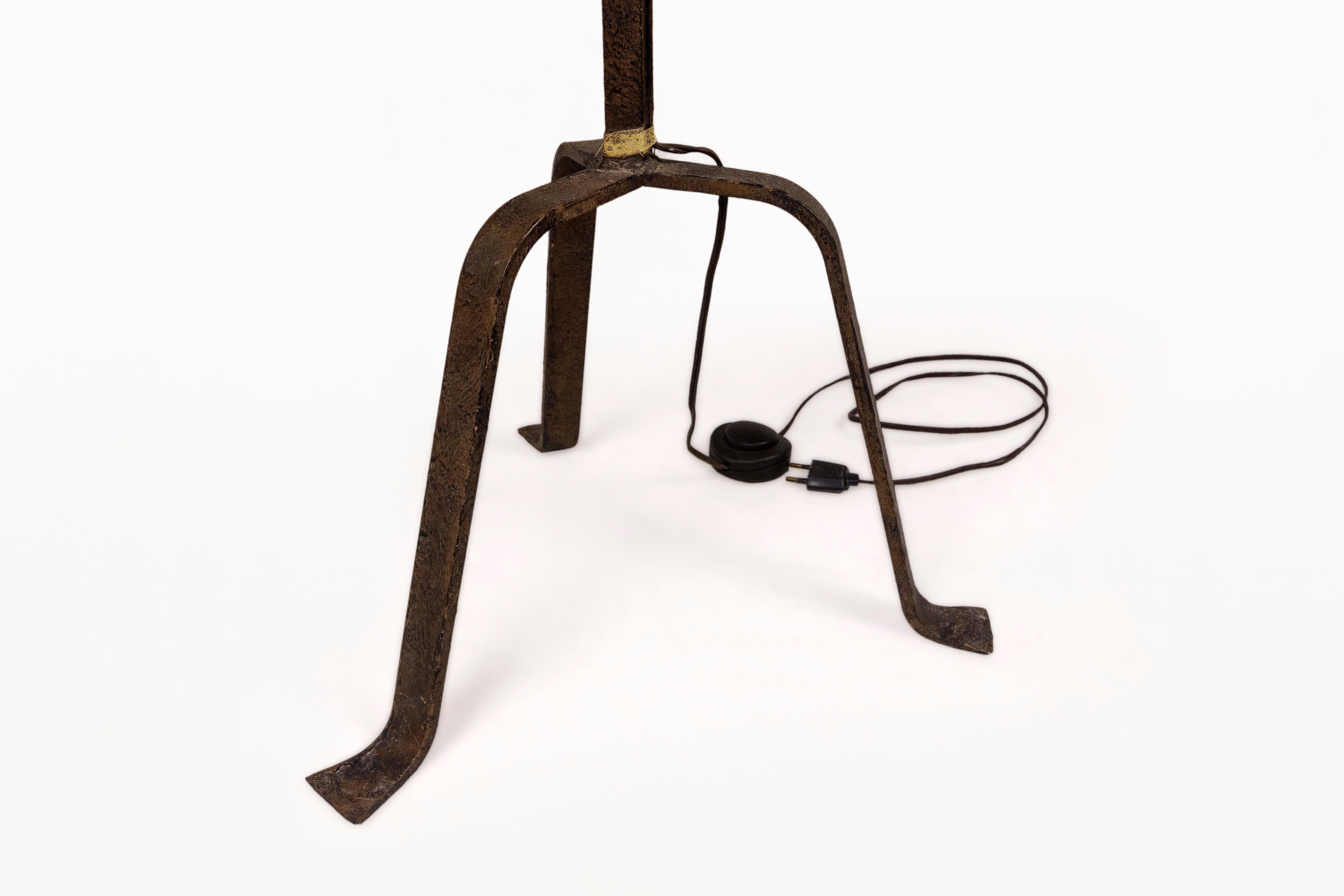 Français Lampe sur pied Atelier Marolles, vers 1950, France