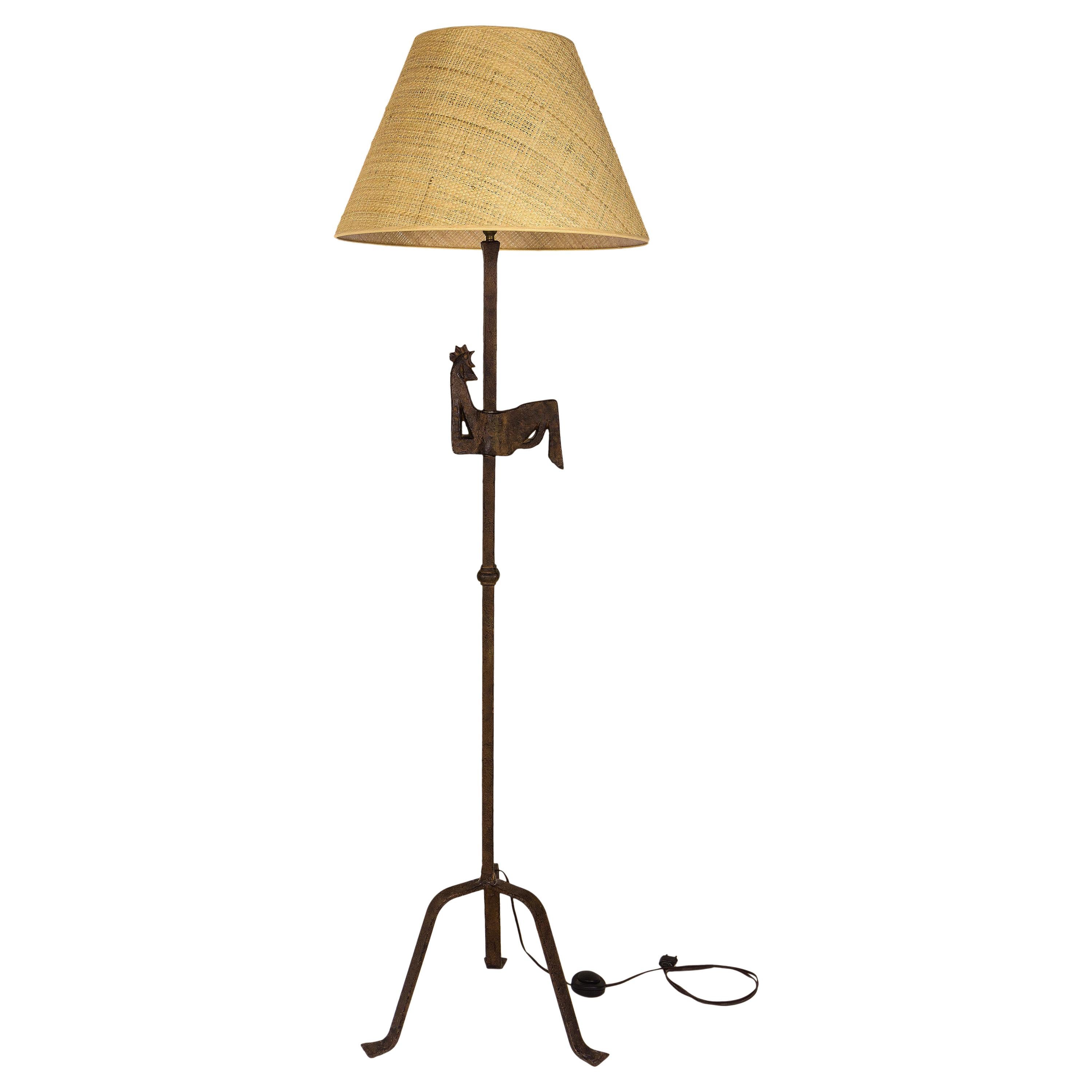Lampe sur pied Atelier Marolles, vers 1950, France