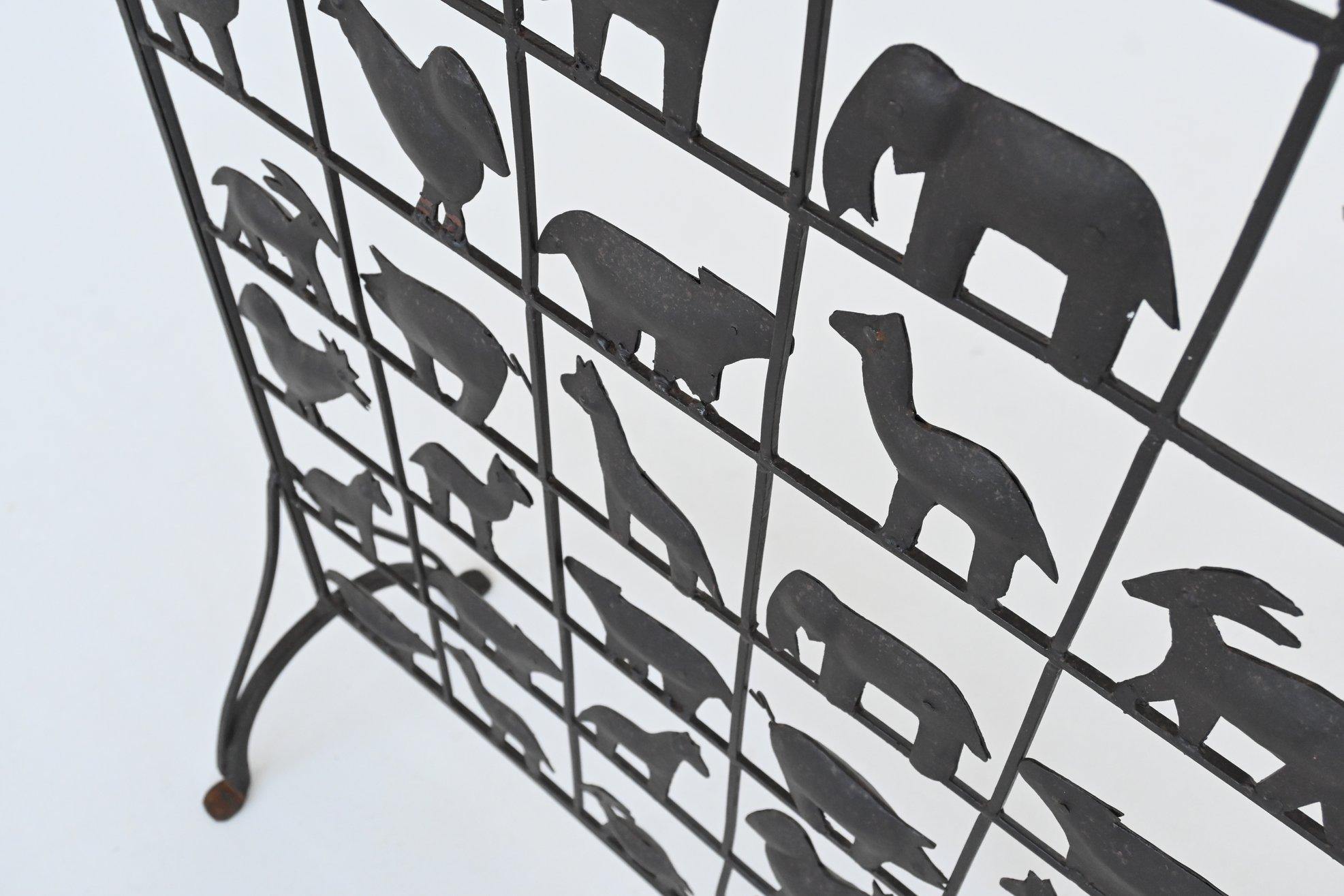 Atelier Marolles Wrought Iron Animal Screens, France, 1950 8