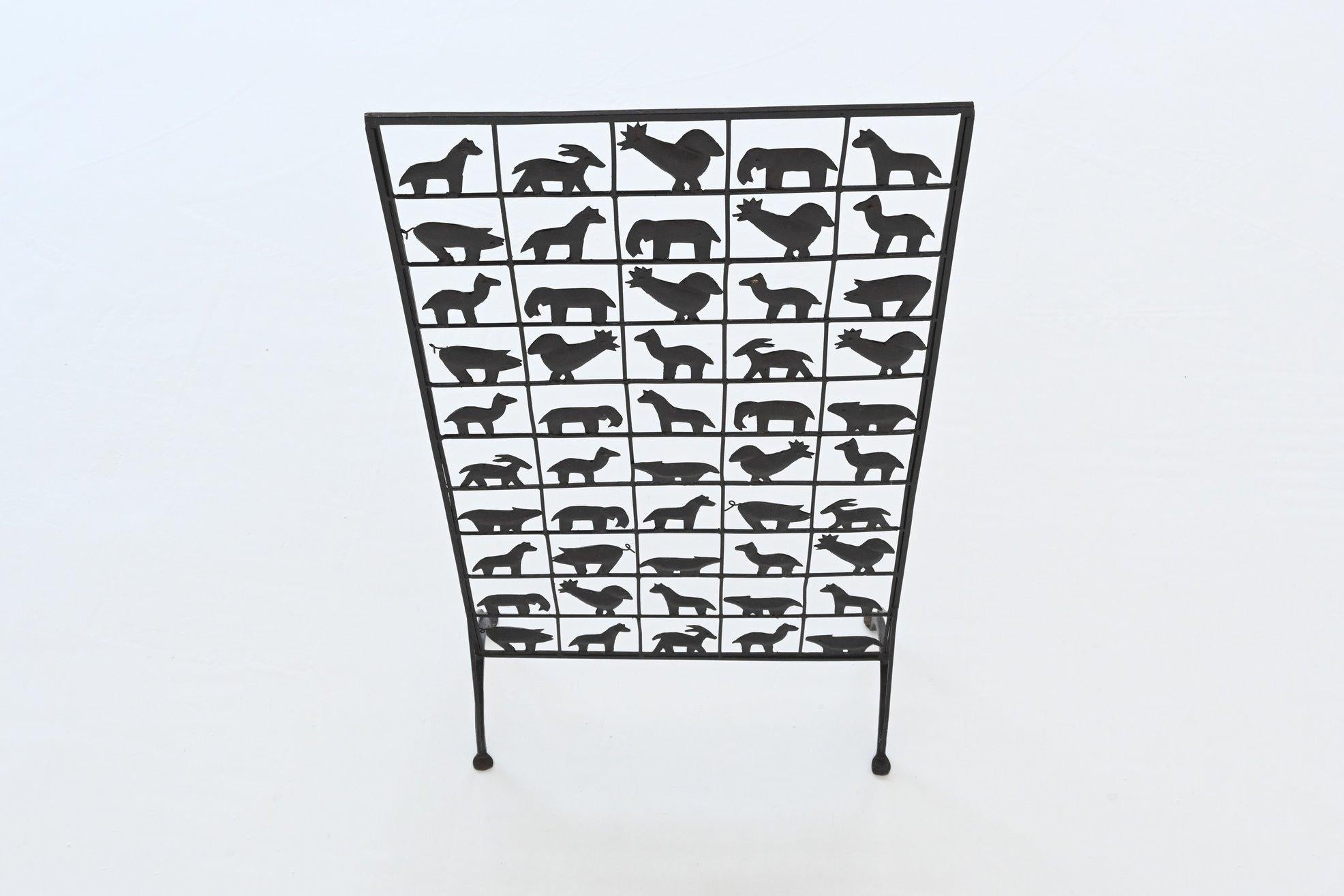 Atelier Marolles Wrought Iron Animal Screens, France, 1950 10