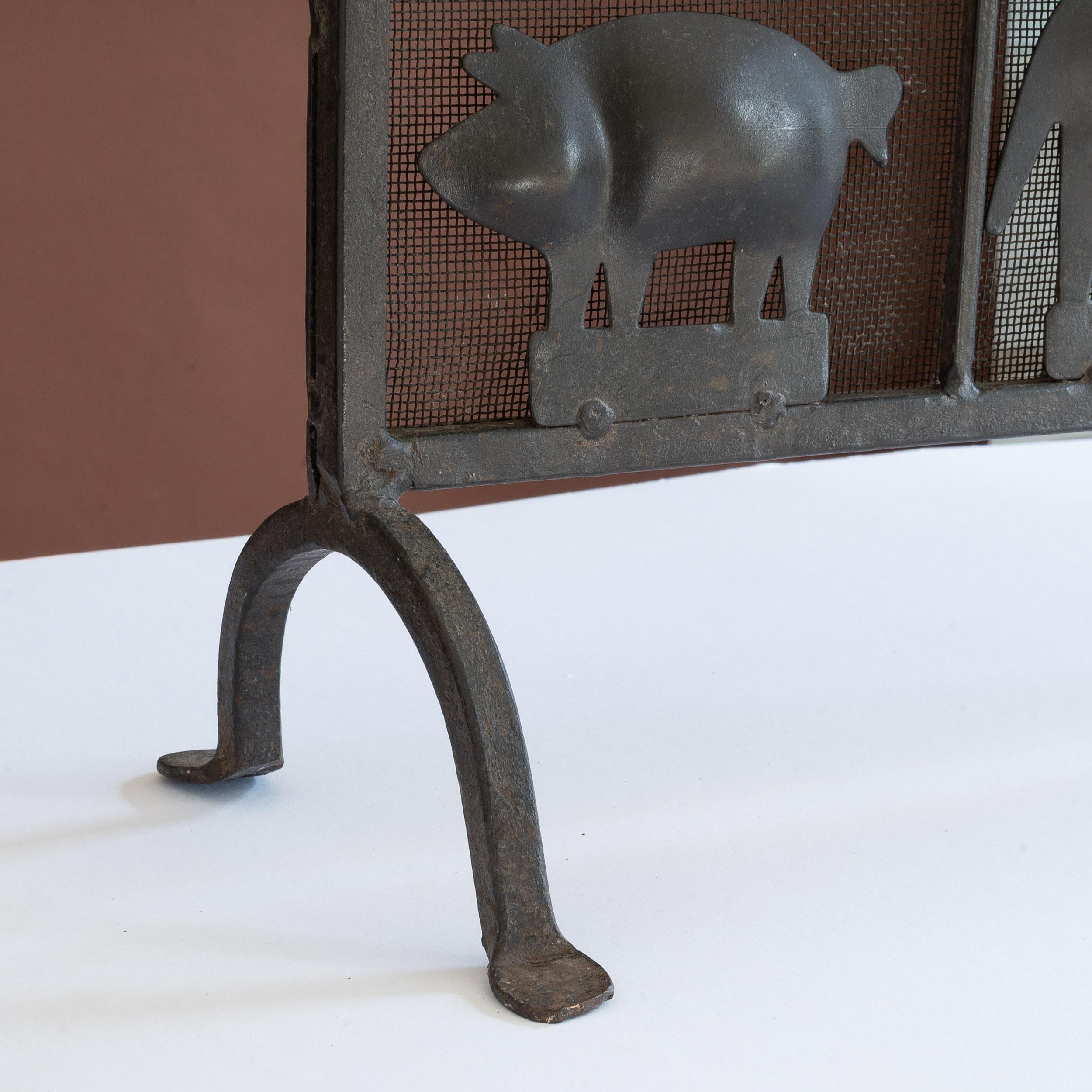 Atelier Marolles Wrought Iron Fire Screen 5