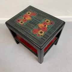 Art Deco Painted Wood Side Table, circa 1920, France.