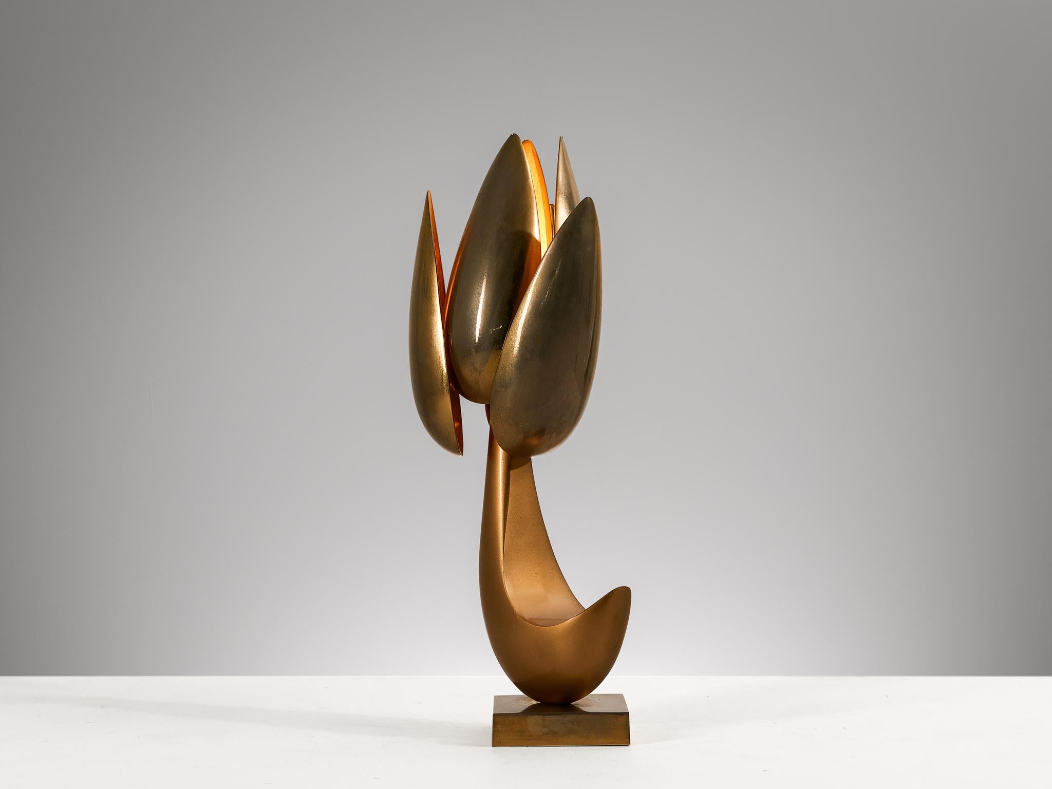 Late 20th Century Atelier Michel Armand Sculptural 'Fleur Table Lamp 