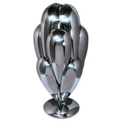 Skulpturale Tischlampe, Bronze, Atelier Michel Armand, um 1970, Kanada