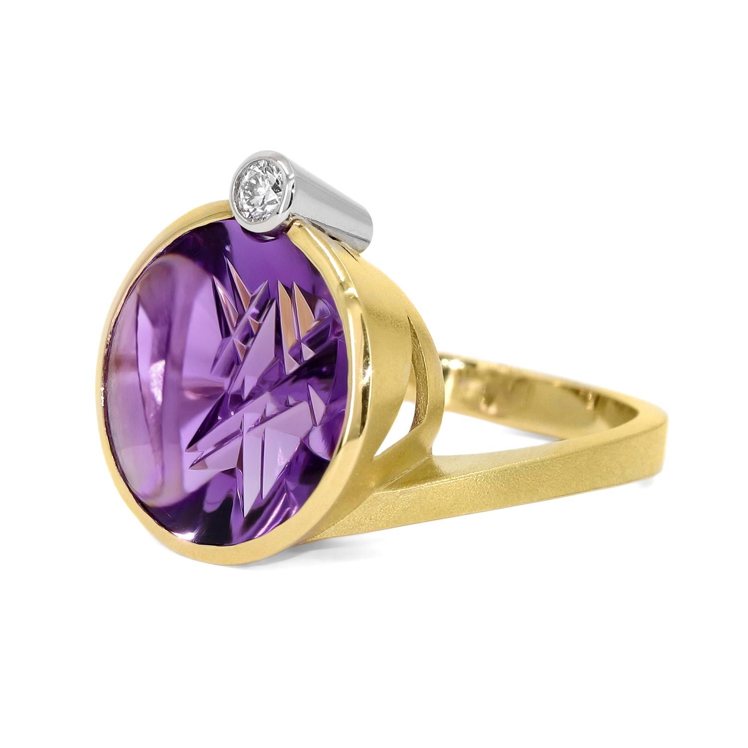 One-of-a-Kind Art Ring masterfully hand-fabricated in Germany by the world-renowned, award-winning 