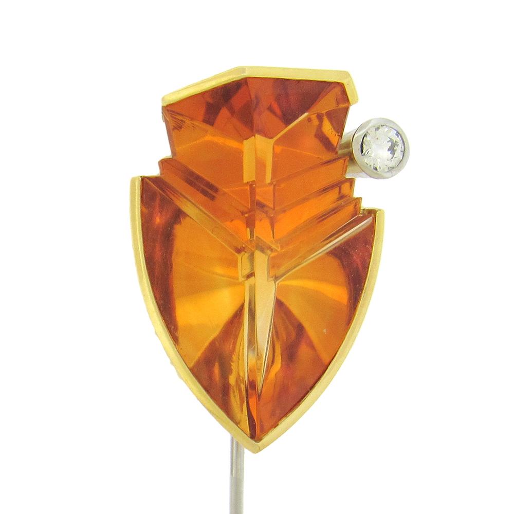 Atelier Munsteiner Gem Citrine Stickpin 1