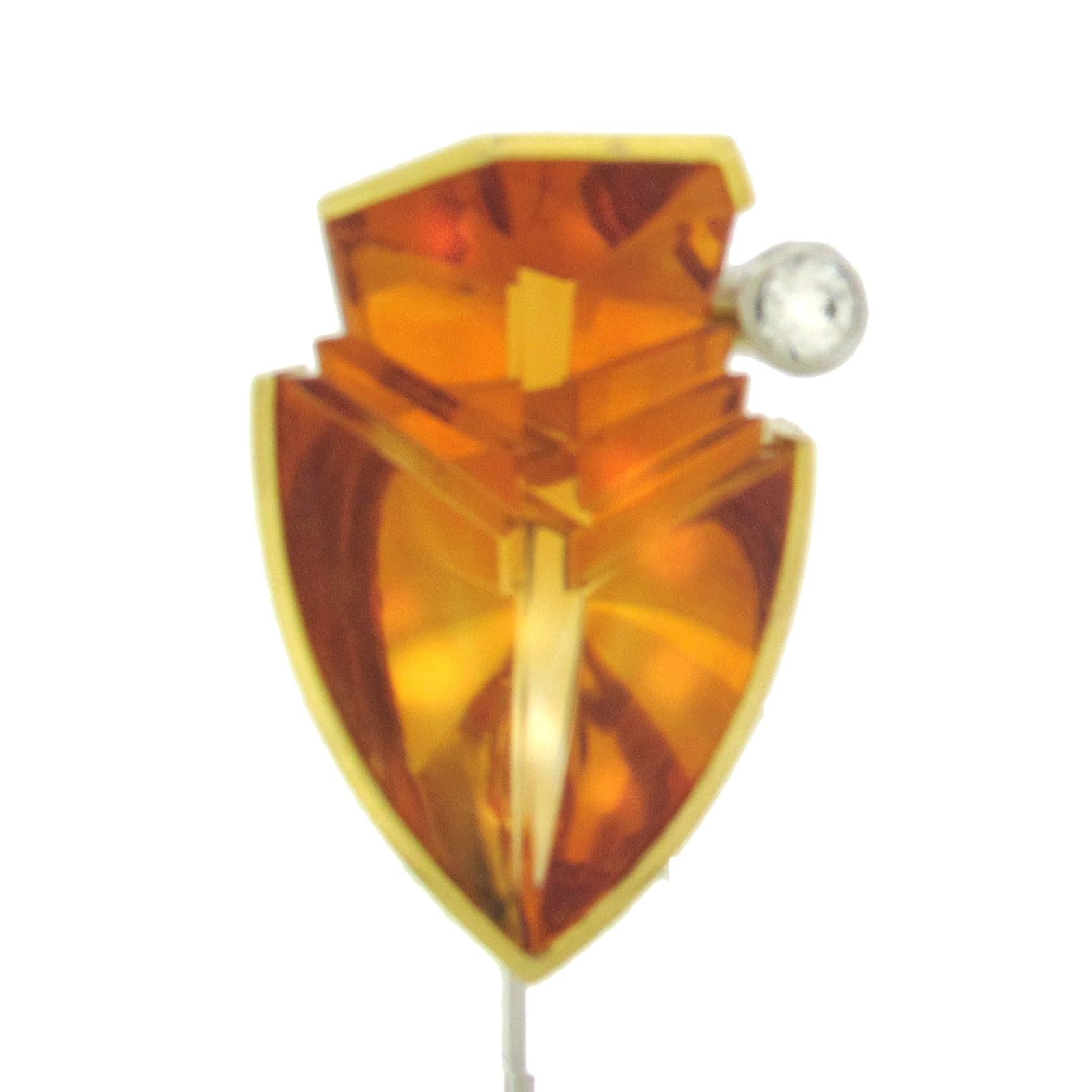 Atelier Munsteiner Gem Citrine Stickpin 2