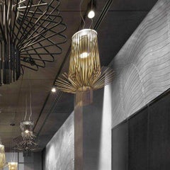 Atelier Oi ‘Allegretto Assai’ Chandelier Lamp in Gold for Foscarini