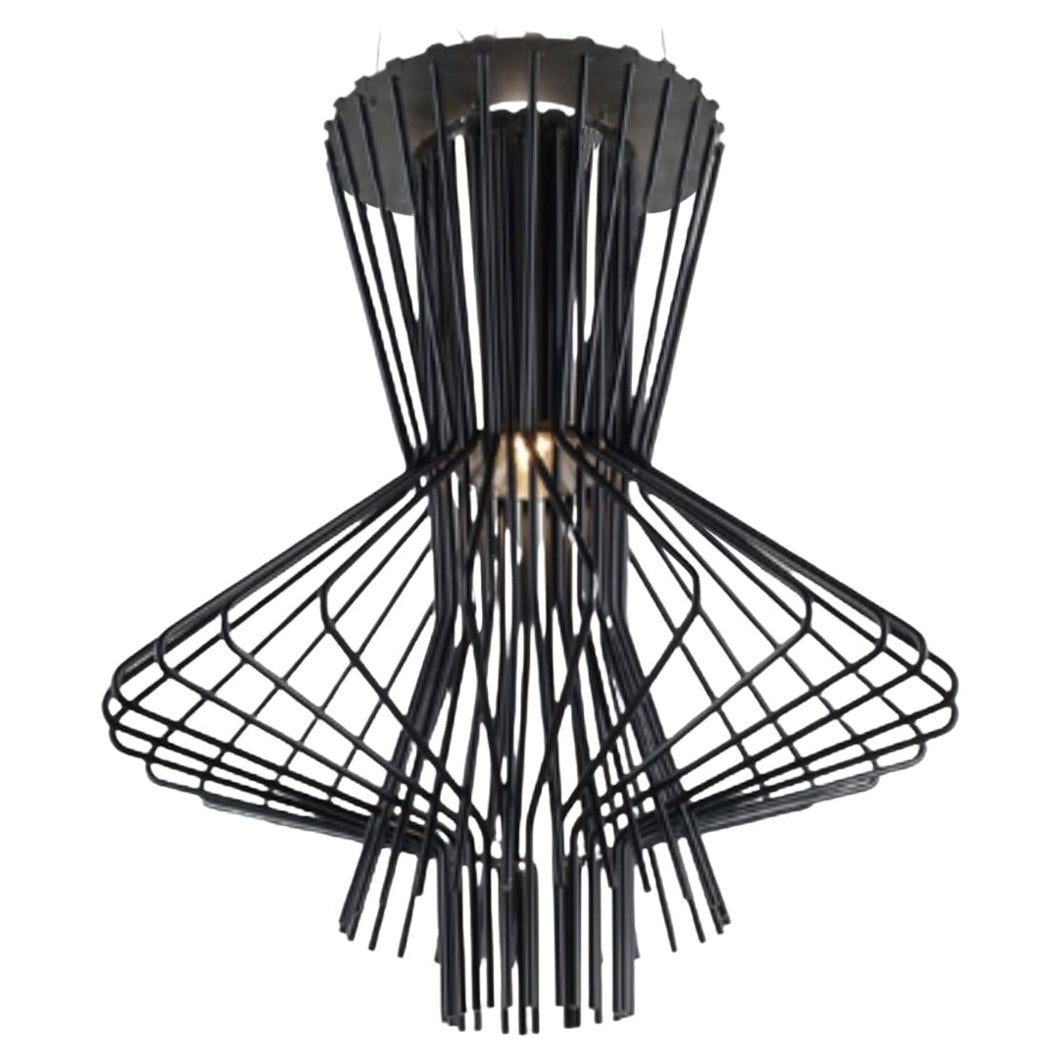 Atelier Oi 'Allegretto Ritmico' Kronleuchter Lampe in Graphit für Foscarini