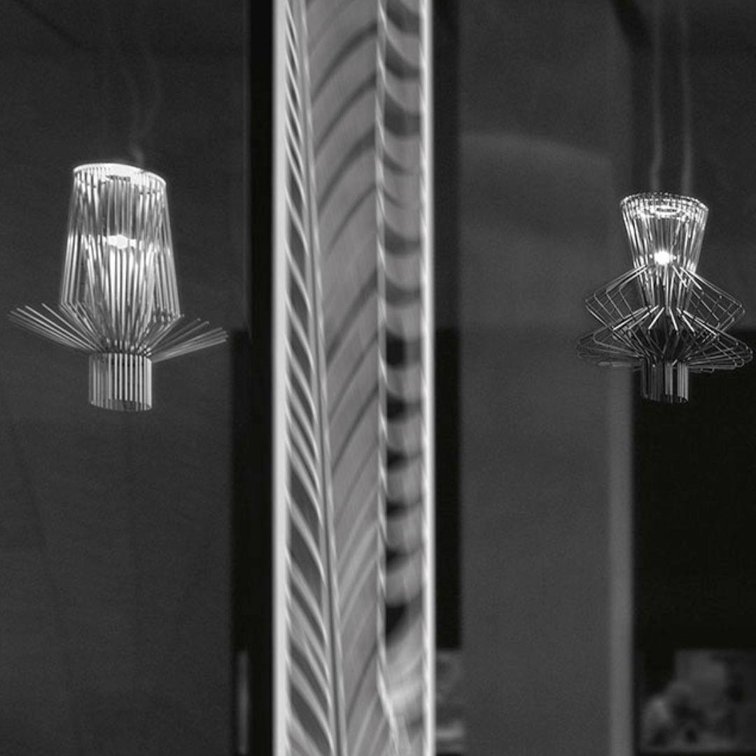Atelier Oi ‘Allegro Ritmico’ Led Chandelier Lamp in Graphite for Foscarini For Sale 2