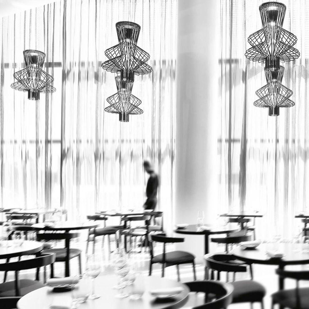 Lampada lampadario a led 'Allegro Ritmico' di Atelier Ai in grafite per Foscarini In condizioni Nuovo in vendita a Glendale, CA