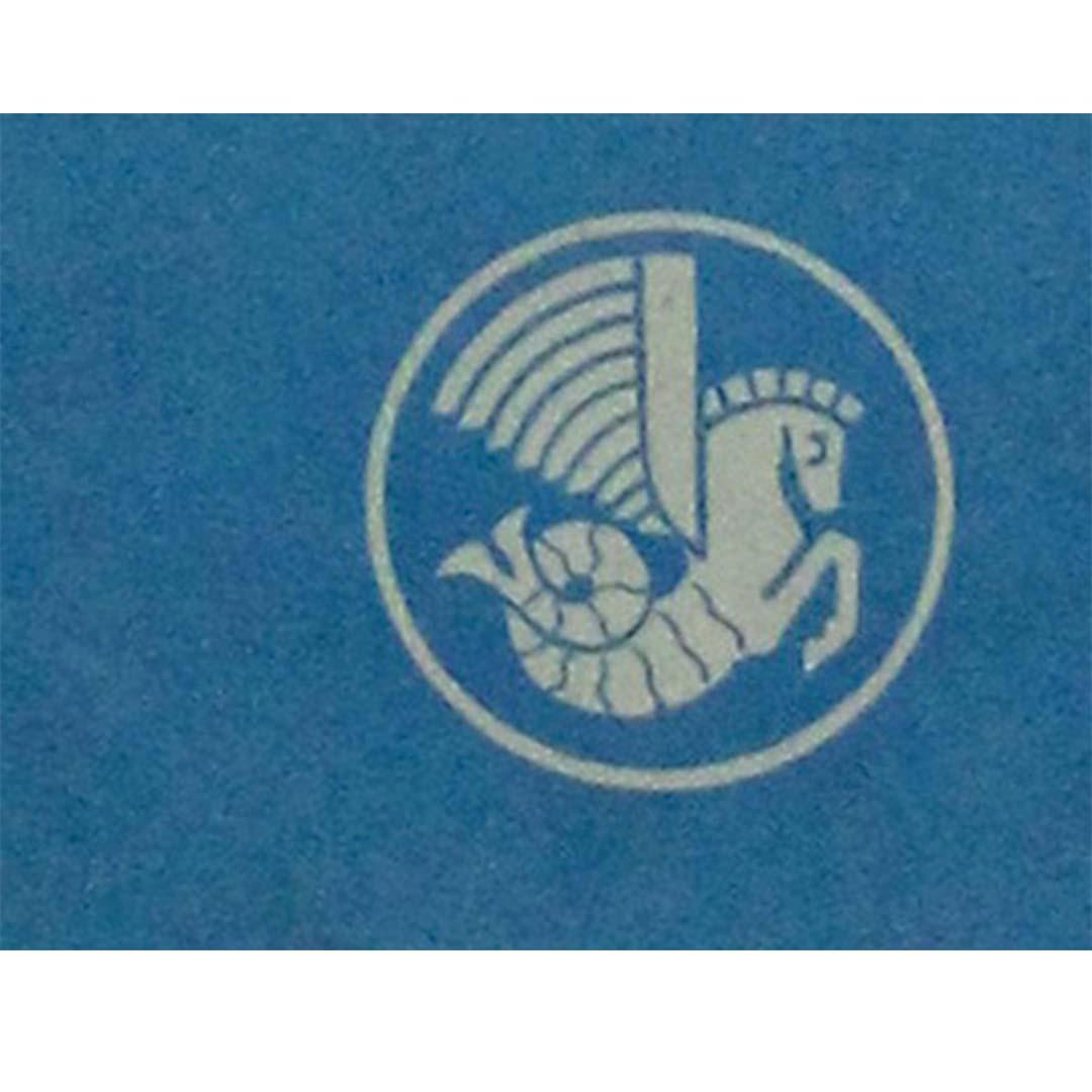 Manifesto originale del 1949 di Atelier Perceval per le Messaggerie della compagnia aerea Air France in vendita 2