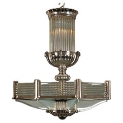Atelier Petitot, Art Déco Chandelier, France, circa 1930