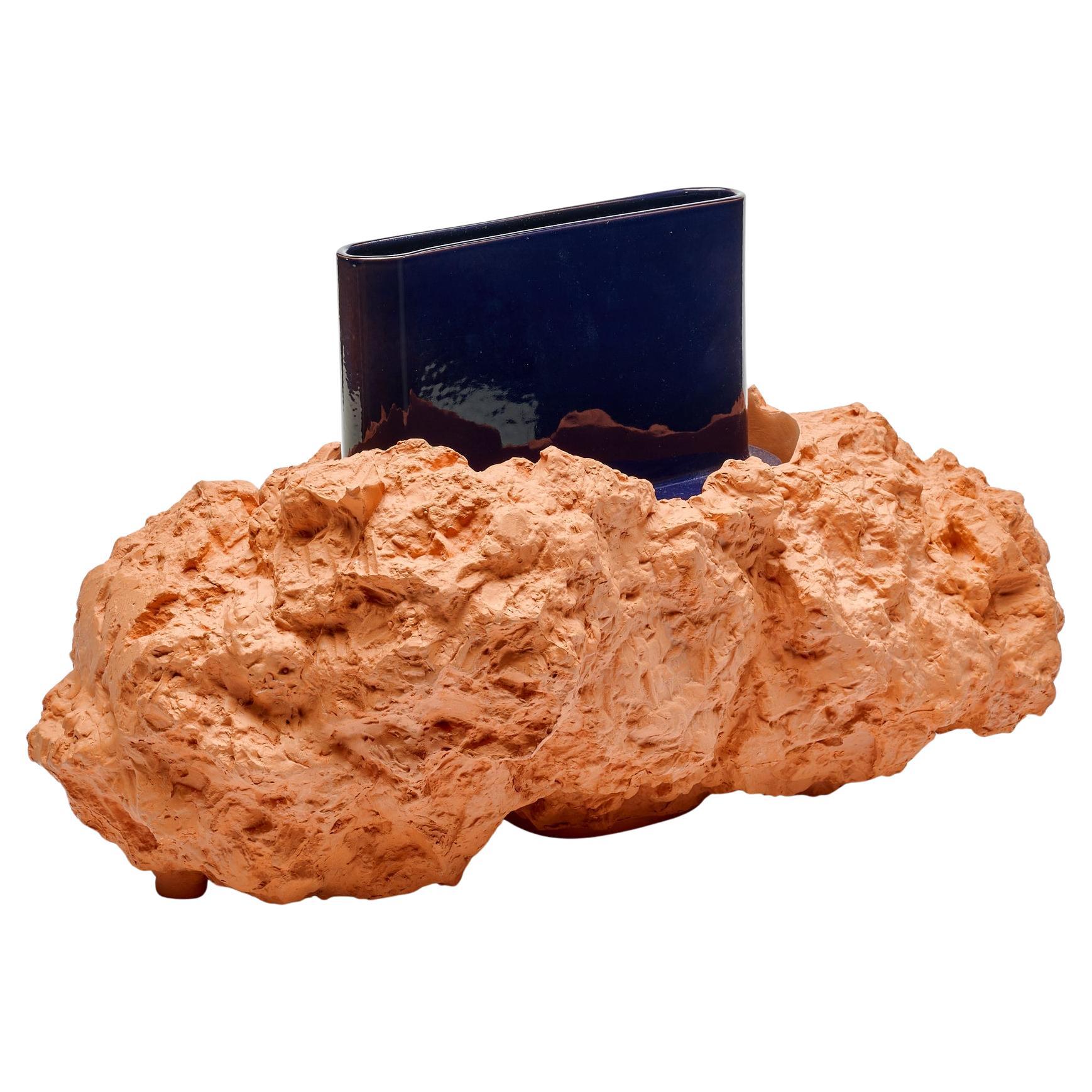 Atelier Polyhedre Cratere Station Earthenware Vase, 2013s For Sale