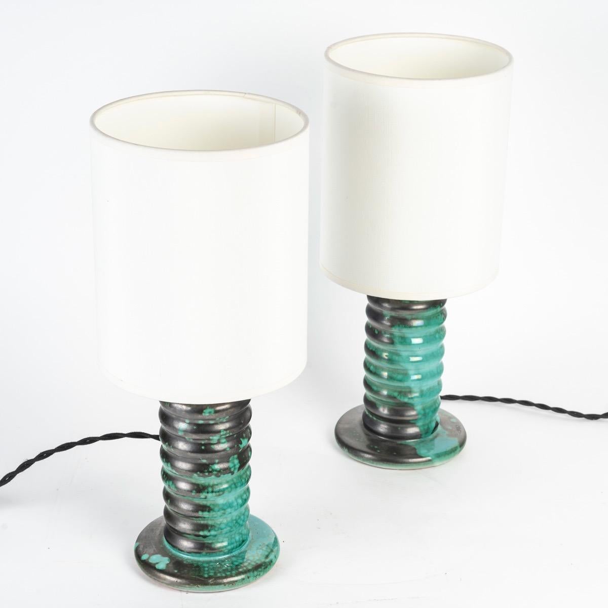 Art déco Atelier Primavera, paire de lampes 1926-1929 en vente