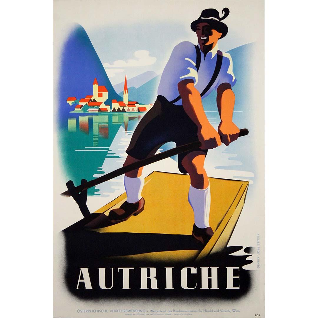 Circa 1930 original tourism poster attributed to Atelier Prof. Kirnig - Austria