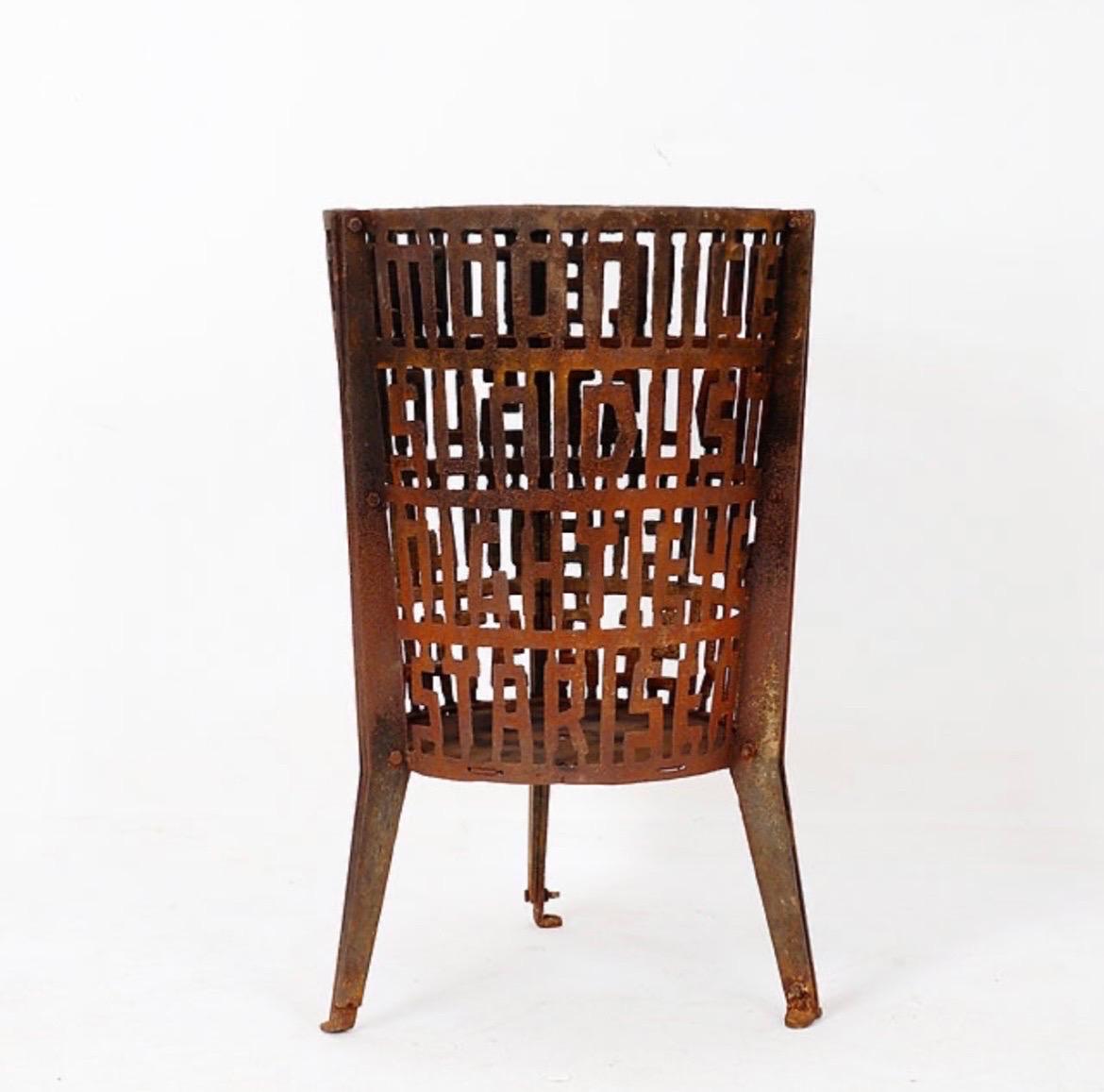 Metal Atelier René Knip Fire Basket - The Netherlands For Sale