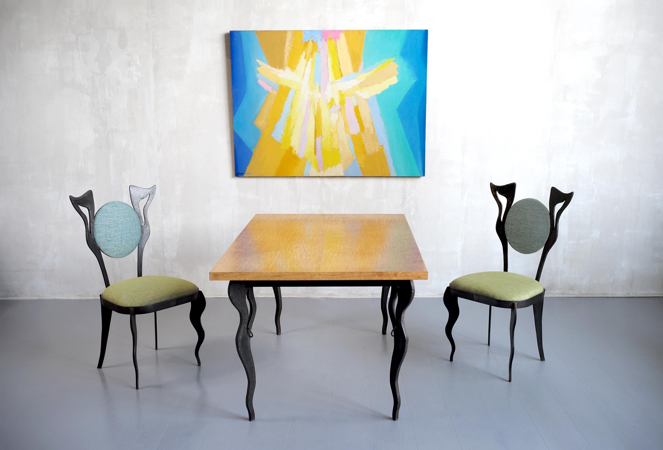 Atelier S.L. Prestige, Table and 2 Chairs Set, France 2012 For Sale 3