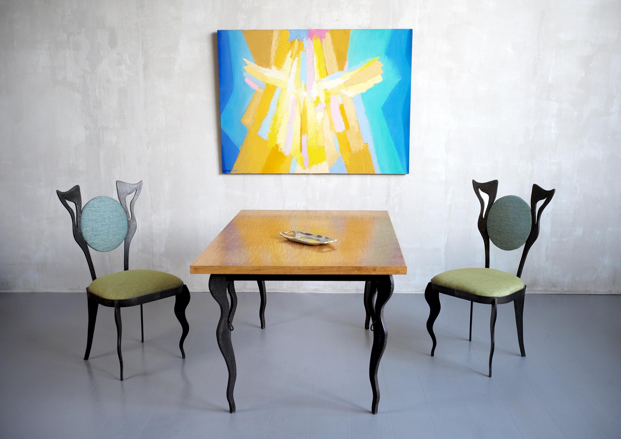 Français Atelier S.L. Prestige, ensemble de table et 2 chaises, France 2012 en vente