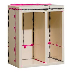 Table d'appoint contemporaine en plastique rose et noir Atelier Sohn de la série « BSP » 2021